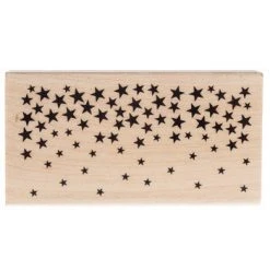 Deals ✔️ Star Confetti Border Rubber Stamp ????