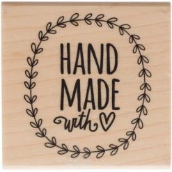 Buy ⭐ Handmade With Love Rubber Stamp ????