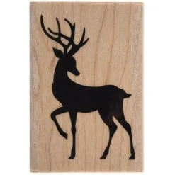 Outlet ???? Reindeer Silhouette Rubber Stamp ????