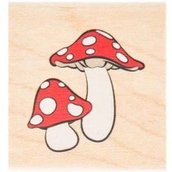 Brand new ???? Mushrooms Rubber Stamp ????