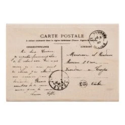 Buy ???? Carte Postale Rubber Stamp ????