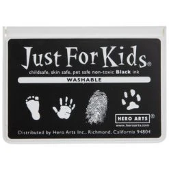 New ???? Black Just For Kids Washable Ink Pad ????