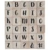 Best Pirce ⭐ Uppercase Brush Alphabet Rubber Stamps ????