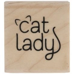 Best deal ???? Cat Lady Rubber Stamp ????