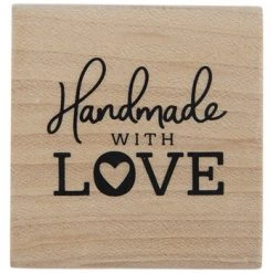 Best Sale ???? Handmade With Love Rubber Stamp ????