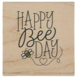 Best reviews of ???? Happy Bee Day Rubber Stamp ????
