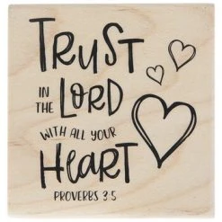 Top 10 ???? Proverbs 3:5 Rubber Stamp ⭐