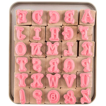 Best Sale ???? Upper Case Kids Play Alphabet Rubber Stamps ???? - Image 2