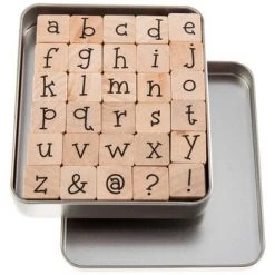 Cheapest ⭐ Lower Case Kids Play Alphabet Rubber Stamps ✔️