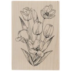 Wholesale ⌛ Tulips Rubber Stamp ✨