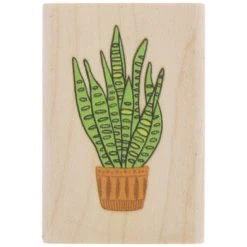 Best reviews of ???? Potted Snake Plant Rubber Stamp ????