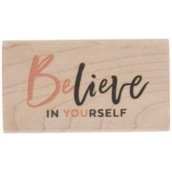 Wholesale ???? Believe In Yourself Rubber Stamp ????