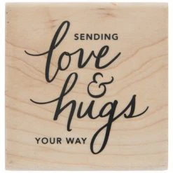 Best Sale ???? Love & Hugs Your Way Rubber Stamp ????