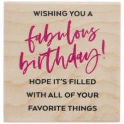 Best Sale ???? Fabulous ???? Birthday Rubber Stamp ✨