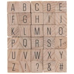 Best deal ✨ Mini Uppercase Simple Font Alphabet Rubber Stamps ????