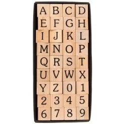 Cheapest ???? Upper Case Traditional Alphabet Rubber Stamps ❤️